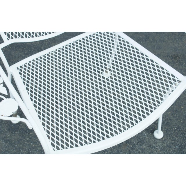 Vintage Wrought Iron Garden Chairs - Set of 5 For Sale - Image 11 of 13