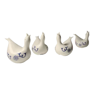 Eva Zeisel Scarce Salt and Pepper Birds for NKT Japan - Set of 4