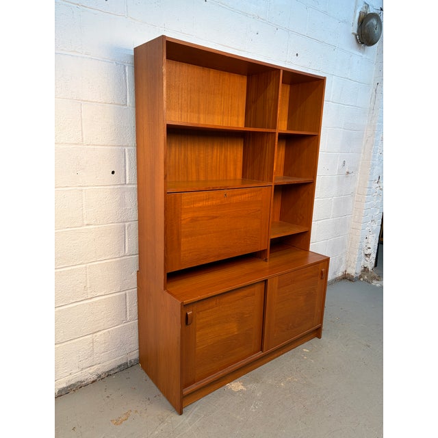 Mid-Century Modern 1960s Danish Teak Bookcase by Domino Møbler For Sale - Image 3 of 16