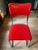 Art Deco 1930s Kem Webber Lloyd Red Vinyl Art Deco Lounge Chair For Sale - Image 3 of 12