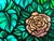 Mid-Century Modern 1970s Vintage Stained Glass Panel — Tiger in the Jungle For Sale - Image 3 of 7