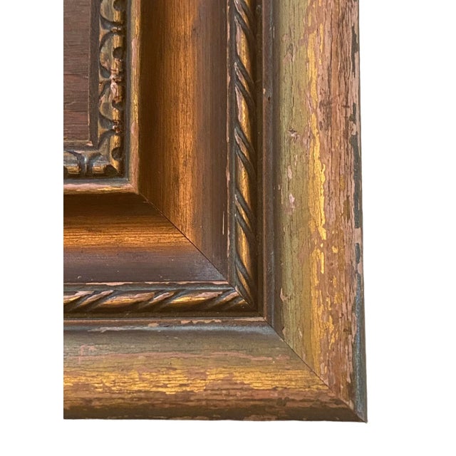 Tan Vintage 1940’s English Oil on Board Standing Male Nude Profile Study For Sale - Image 8 of 12