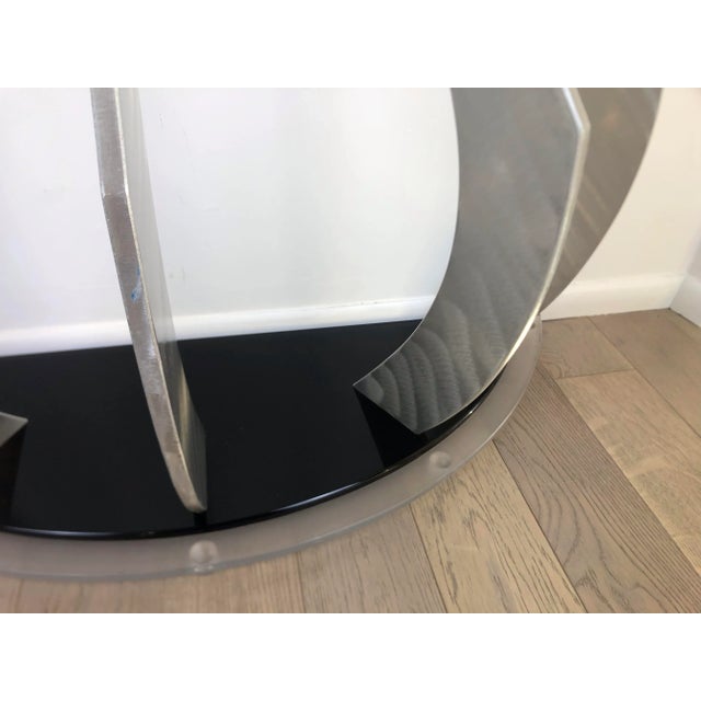 Joseph Galvan - Pamplona Lucite/Aluminum Console Table 2010 For Sale - Image 4 of 7