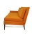 McCobb Walnut and Brass Burnt Orange Sectional Sofa For Sale - Image 12 of 12