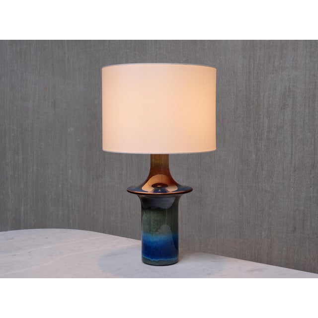 Table Lamp in Gradient Glazed Ceramic by Einar Johansen for Søholm, Denmark, 1960s For Sale - Image 10 of 12