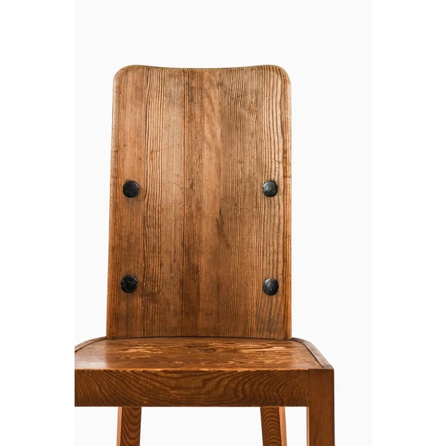 Set of Lovö Side Chairs attributed to Axel Einar Hjorth for Nordiska Kompaniet, 1932 For Sale - Image 6 of 11