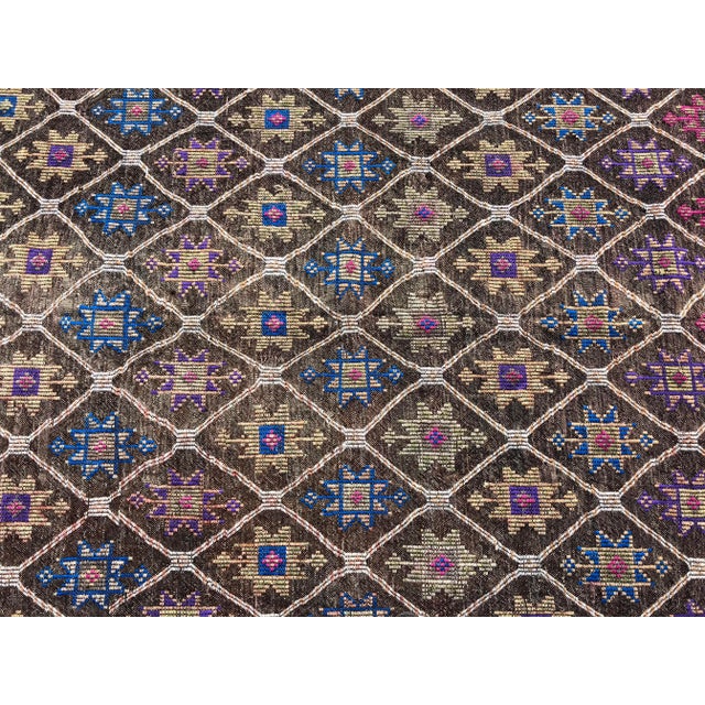 Textile 1960s Vintage Turkish Kilim Rug - 5′4″ × 10′6″ For Sale - Image 7 of 10