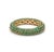 Contemporary Natural 4.17 cts zambian emerald band ring in 18k gold For Sale - Image 3 of 18