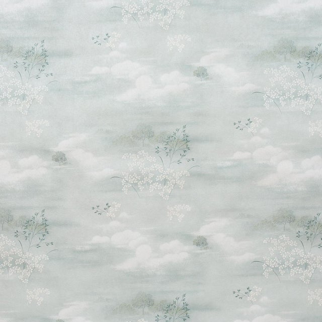 2020s Sample - Schumacher Calm Skies Wallcovering In Sky For Sale - Image 5 of 5