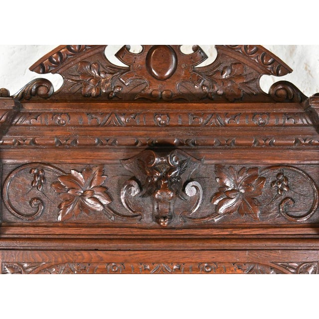 French Louis Xiii Style Oak Hunt Display Cabinet For Sale - Image 5 of 18