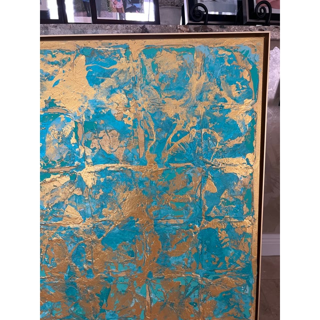Turquoise Matrix - Designed by Cheryl P. Kohloff For Sale - Image 10 of 11