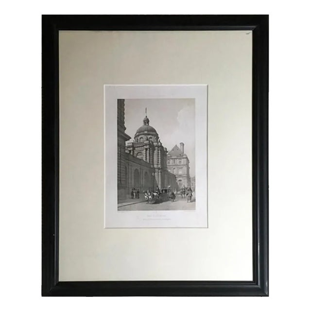 French Artist, Paris, Black and White Print on Paper For Sale