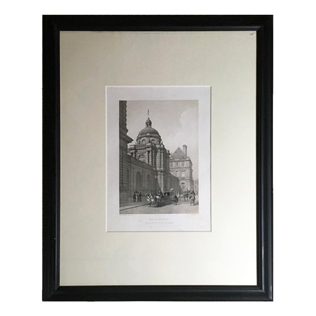 French Artist, Paris, Mid-19th Century, Black and White Print on Paper For Sale
