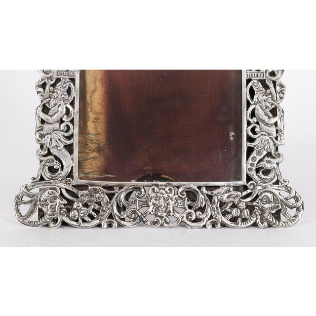 Rosenthal Antique 19th Century Sterling Silver Photo Frame from Jacob & Co. Rosenthal For Sale - Image 4 of 14