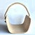 Almond Ash Veneer Bentwood & Rope "Värmer" Fire Wood or Magazine Basket For Sale - Image 8 of 13