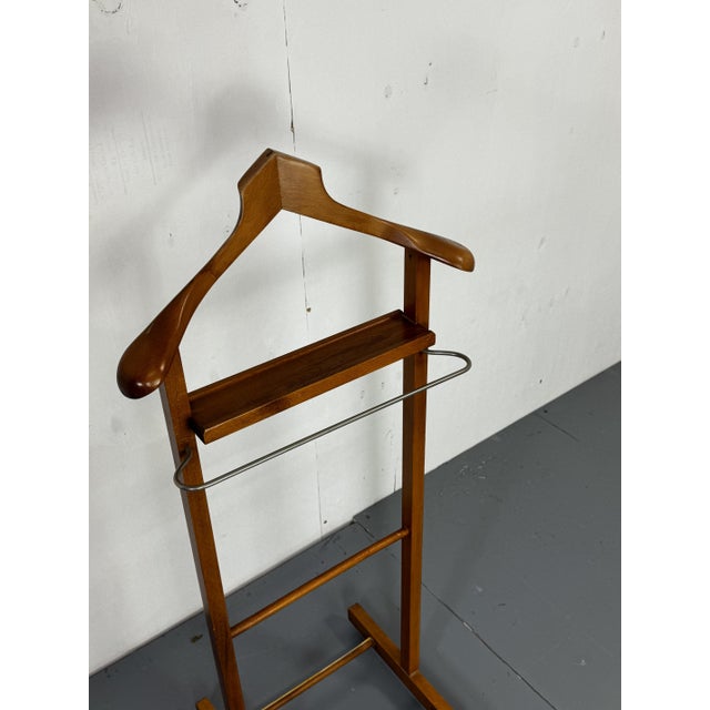 Mid-Century Modern Italian Beech Dressboy Valet Stand, 1960s For Sale - Image 10 of 12
