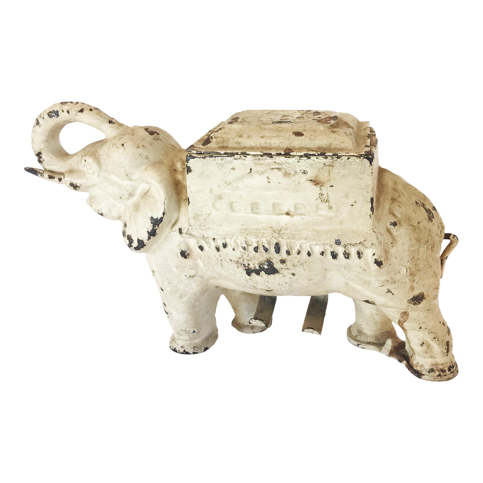 Antique Cast Iron Elephant Cigarette Holder and Dispenser Chairish