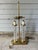 Transparent 1990s Waterford Two Column Crystal & Brass Bouillotte Lamp Accompanying Black Shade For Sale - Image 8 of 12