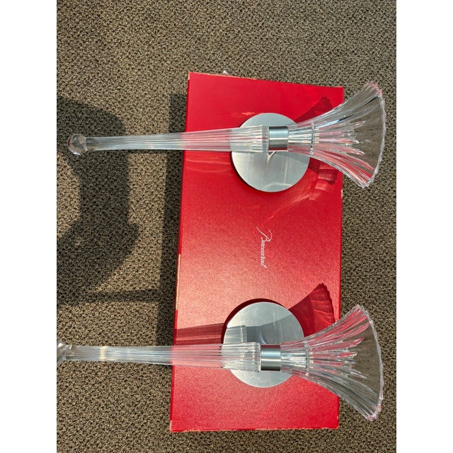 Mille Nuits Wall Unit Torchere, Crystal cup and crystal stem, powered by electricity. A touch of light that is perfect in...