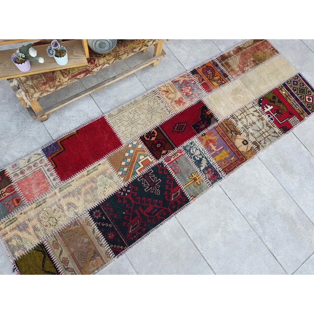 Oushak Vintage Wool Rug For Sale - Image 9 of 10