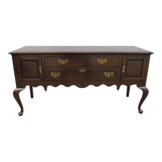 Ethan Allen Cherry Queen Anne Sideboard Credenza For Sale