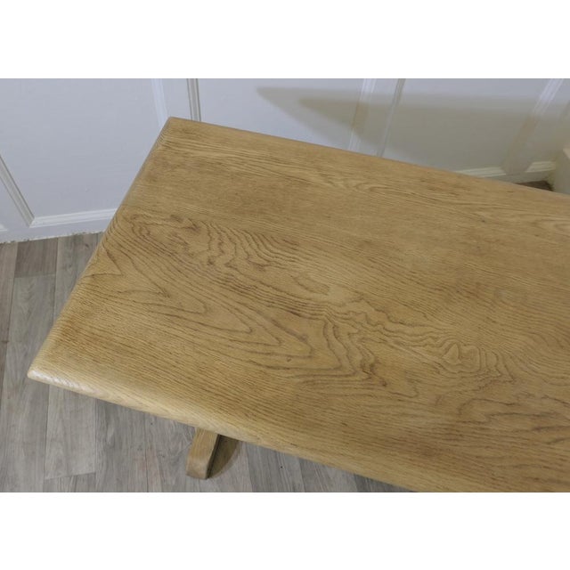 Vintage Farmhouse Coffee Table in Golden Oak, 1950s For Sale - Image 3 of 7
