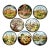 1991 Vintage Empire Russian Palace Landmark Plate Wall Installation - Set of 8. For Sale