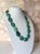 Vintage Arizona Chrysocolla Statement Necklace Believed to Be Native American, Sterling Silver Clasp, Southwestern Jewelry For Sale - Image 4 of 9
