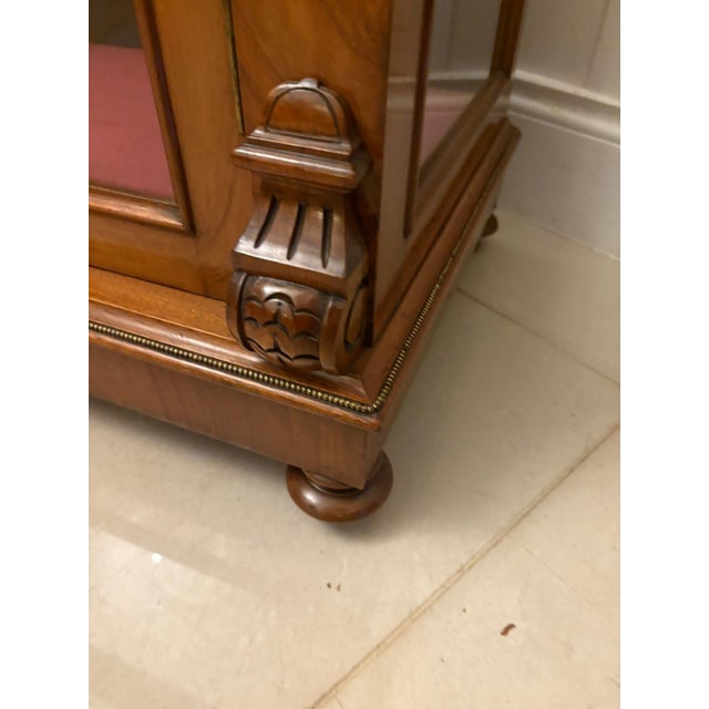 Mid 19th Century Antique Mid-19th Century Inlaid Mahogany Display Cabinet, 1860s For Sale - Image 5 of 15