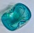 Italian Mid Century Seguso Murano Attributed Turquoise & Silver Averturine Dish For Sale - Image 12 of 17