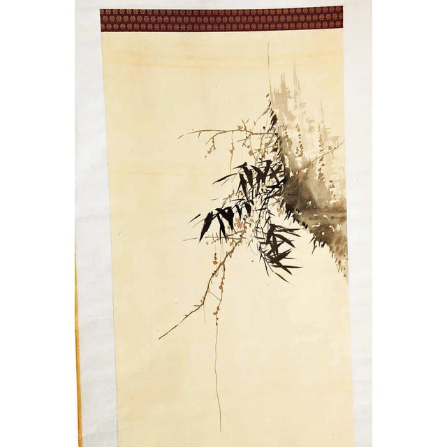 Japanese Hanging Scroll, Late 19th Century For Sale - Image 4 of 7