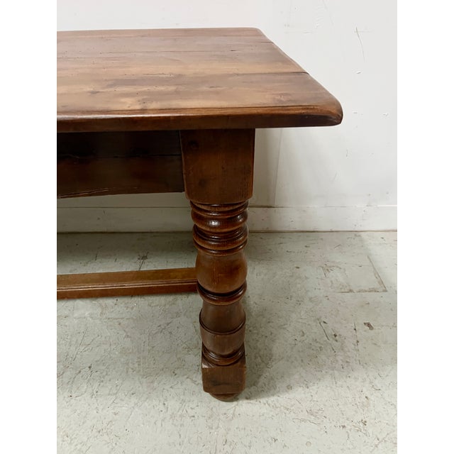 Large Antique Farmhouse Table in Beech, 1800s For Sale - Image 11 of 18