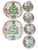 Late 20th Century Vintage "Home for Christmas" Pink Holiday Dish Set - A Set of 25 For Sale - Image 5 of 12