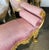 2020s Baroque Style Light Pink Velvet Bench With Gold Details For Sale - Image 5 of 8