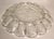 1950s Vintage Hobnail Clear Indiana Glass Egg Plate Divided Relish Tray Glass Oyster Platter For Sale - Image 10 of 12