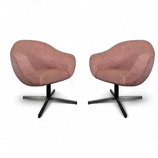 Textile Armchairs, 1970s, Set of 2 For Sale - Image 7 of 7