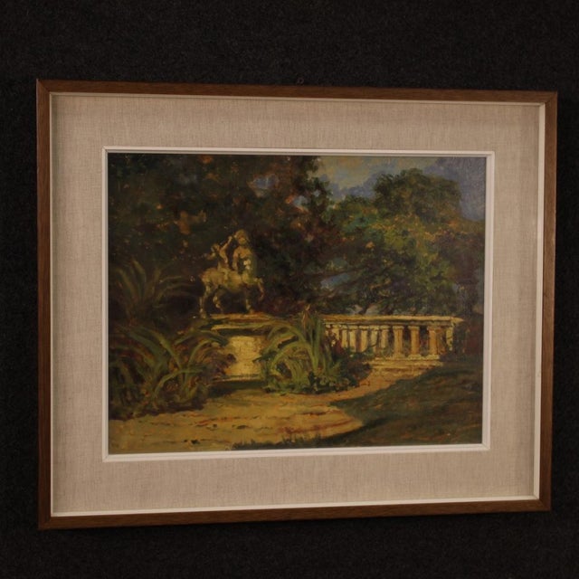 Italian Artist, Impressionist Landscape, 1970, Oil on Cardboard, Framed For Sale - Image 4 of 16