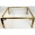 Mid-Century Modern Greek Key Square Brass Glass Top Coffee Table Mastercraft For Sale - Image 3 of 6
