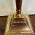 Traditional English brass candlestick turned into a lamp circa 1880.