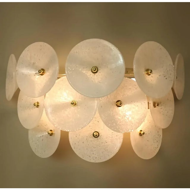 1970s 1970s White Trumpets Sconces For Sale - Image 5 of 9