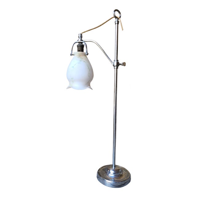 Vintage Art Deco Lamp in Cast Iron and Bakelite, 1920 For Sale