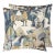 Scalamandre 24" x 24" Llamas Pillow in Bluestone Wheat For Sale