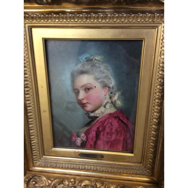 Late 19th Century Gustave Jean Jacquet Portrait of a Lady For Sale In San Antonio - Image 6 of 9