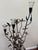 Metal Vintage Wrought Iron Botanical Floor Candelabra For Sale - Image 7 of 18