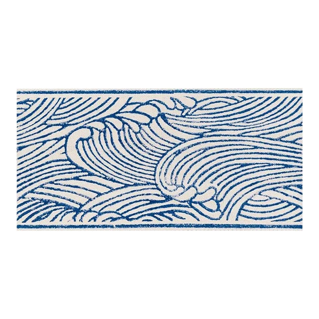 Sample - Schumacher Umi Tape in Delft For Sale