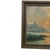 1970s Vintage Framed Mountain Landscape Painting, Snow-Capped Peaks at Sunset, Mid-Century Scenic Wall Art. For Sale - Image 5 of 9