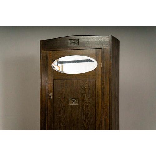 Art Nouveau Oak Cabinet For Sale - Image 10 of 16