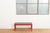 Wooden Side Table with Red Lacquer Black Glass Top For Sale - Image 12 of 13