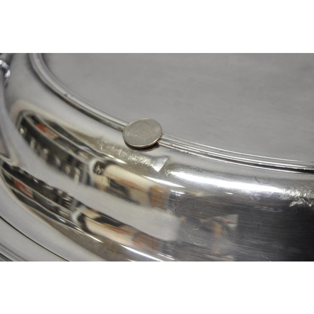 Vintage Wallace N6706 Silver Plated Large Oval 15" Covered Serving Dish For Sale - Image 13 of 16