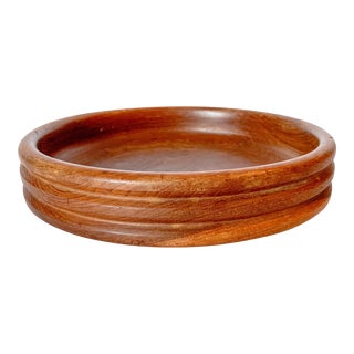Mid Century Teak Catchall Bowl by Kalmar For Sale